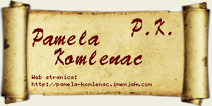 Pamela Komlenac vizit kartica